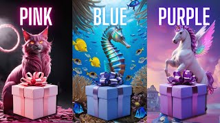 Choose Your Gift Pink Blue or Purple 🎀💙💜 How Lucky Are You chooseyourgift [upl. by Nidak]