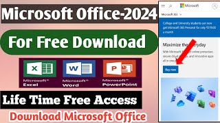 How To Download Microsoft Office 2021 For Free  Ms Word Download Free  Word Excel PowerPoint [upl. by Frechette750]