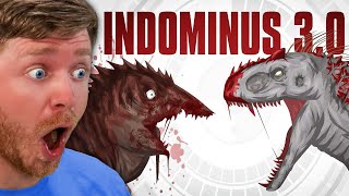 INDOMINUS REX 20 vs NEW HYBRID Reaction [upl. by Draude]