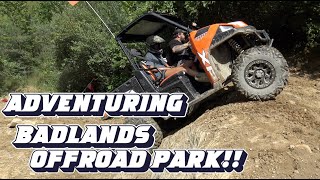 Adventuring BadLands Offroad Park All Sorts Of Fun Wall Climbing Muddy Trail Riding Water Works [upl. by Cung420]