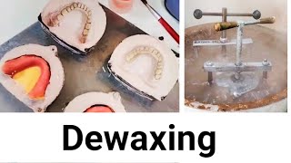 Step13 Dewaxing completedenture [upl. by Sharia]