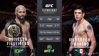 DEIVESON FIGUEIREDO VS BRANDON MORENO 2 FULL FIGHT UFC 263 [upl. by Neram60]