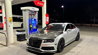 Late Night Gas Station Run In 700WHP S7 POV DRIVE [upl. by Elora]