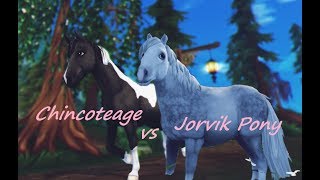 Star StableJorvik Pony vs Chincoteage Pony Gaits [upl. by Ahsiekram103]