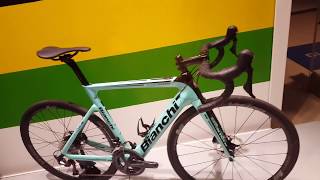 2021 Bianchi ARIA Disc Eroad Celeste Green Ultegra Di2 Electric Bike Walkaround [upl. by Ssyla]