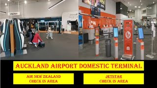 AIRPORT VLOG Auckland Airport Domestic Terminal  Air New Zealand and Jetstar check in Area [upl. by Handel]