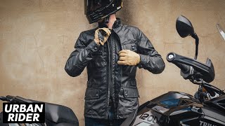 BELSTAFF STEALTH CROSBY Wax Cotton Motorcycle Jacket Review [upl. by Fennessy]