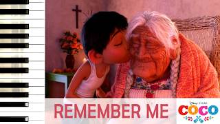 Remember Me  Recuérdame Coco Soundtrack Piano  Partituras  Sheet Music [upl. by Annalee]