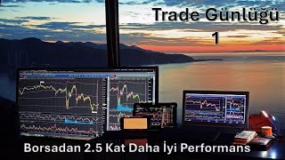 Trade Günlüğü 1 Borsadan 25 Kat Daha İyi Performans [upl. by Artekal]