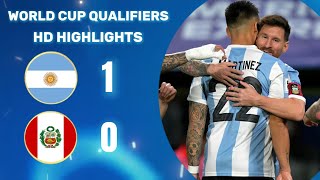 Argentina vs Peru  Full match highlights HD [upl. by Eilyr]