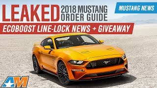 2018 Ford Mustang GT amp EcoBoost Options  Packages  New Interior Wheels Spoiler amp Line Lock [upl. by Altman107]