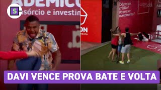 BBB 24 Davi vence Prova Bate e Volta e escapa do Paredão [upl. by Eckardt340]