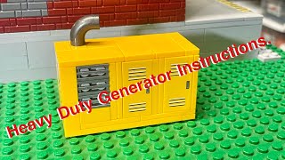 LEGO Heavy Duty Generator instructions [upl. by Ellak]