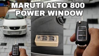 HOW TO INSTALL POWER WINDOW WITH AUTO ROLUP ON MARUTI ALTO 800 [upl. by Anikahs]