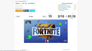 Sporcle Quizzes  Fortnite Quizzes [upl. by Iaras]