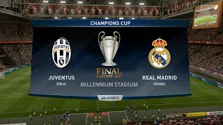 JUVENTUS VS REAL MADRID CHAMPIONS LEAGUE FINAL 2017 3062017  FIFA 17 Predicts  Pirelli7 [upl. by Marylee764]