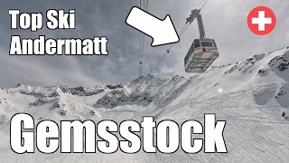 Andermatt Gemsstock Amazing Swiss Ski Resort [upl. by Adolphus457]