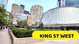 KING STREET WALK TORONTO CANADA TUE JUL 1123 4K60 [upl. by Anola972]