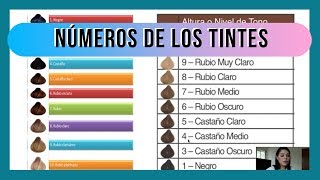 Números de los tintes y su significado  Colorimetría [upl. by Zsazsa280]