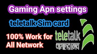 teletalk Apn settings  how to increase data speed  internet settings [upl. by Eellek78]