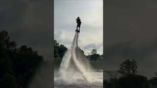 Best flyboarding sport in dubai love flyboarding flyboardshow flyingbeast flyover wingboard [upl. by Zalucki]