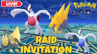 🔴LIVE LUGIA amp MEGA MANECTRIC RAID invitation in pokemongo  raidinvite live [upl. by Garmaise815]