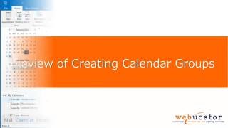 Creating Calendar Groups in Microsoft Outlook [upl. by Claudianus]