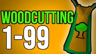 OSRS 199 Woodcutting Guide FastAFKEfficient [upl. by Joslyn]