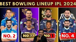 5 Best Fast Bowling Lineup Team IPL 2024 KKR MI GT CSK SRH Rajasthan Royals Tyagi Sports Talk [upl. by Roxie]