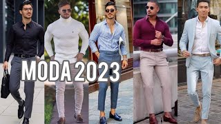 MODA 2023 MASCULINA  LOOKS DE MODA PARA HOMBRES 2023 [upl. by Eleanora]