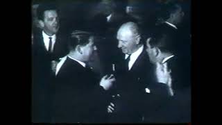 Essendon President Bill Brew interviewed on dancefloor at 1962 Premiership celebration [upl. by Anrak]