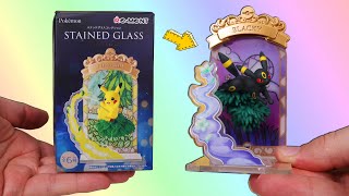 Opening 10 Pokemon Stained Glass Collection Mystery Minis [upl. by Ahsoik]