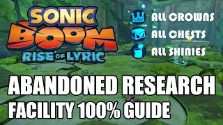 Sonic Boom Rise of Lyric 100 Guide  Abandoned Research Facility ALL Collectibles [upl. by Inal499]