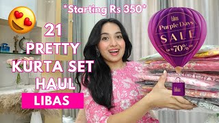 21 Libas Kurta  kurta set Try on Haul 😍SALE Upto 70 off  Isha Vinod Jain [upl. by Nitaf]