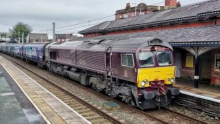 66746 Belmond Royal Scotsman on the Drax Trains at Rainhill 150324 trains railway trainvideos [upl. by Anaihsat]