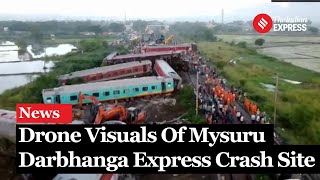 Mysore Darbhanga Express Accident This is What The Crash Site Looks Like  Bagmati Express Accident [upl. by Eboj]