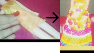 putul jama banana videoBarbie girlHow to make no sew no glue doll dresses [upl. by Baptista]