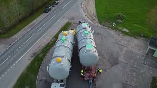 Transportation of very big Residue Hydrocracking Units [upl. by Acinom]