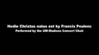 Hodie Christus natus est by Francis Poulenc [upl. by Avron]