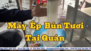 Máy ép bún tươi và cách làm bún tươi tại quán [upl. by Zeuqirdor]