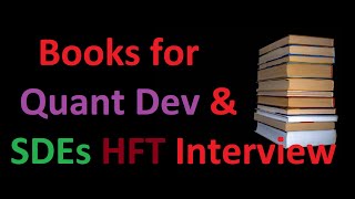 Books for Quant Developers amp Software Engineers  HFT Interview [upl. by Nilecoj343]