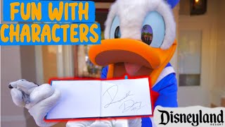 Character Autographs At Disneyland  Long Lines To Meet Characters  Fun Morning At The Park [upl. by Behm]