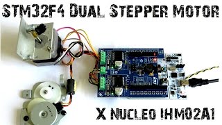 STM32F4 Nucleo Dual Stepper Motor Driver XNucleo IHM02A1 [upl. by Armanda]