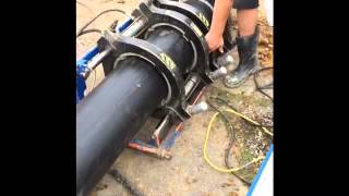 Thrusting Drainage Pipe Welding  Drainage NZ [upl. by Atiuqiram45]