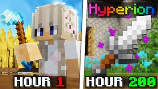 I Farmed all the way to a Hyperion hypixel skyblock [upl. by Ludwig687]