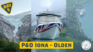 PampO Iona Norwegian Fjords Cruise  Day 5  Olden  Briksdal Glacier  Loen Skylift  Hints amp Tips [upl. by Yrrej]