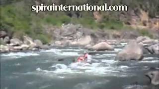 Drift Boat Navigating White Water Rapids [upl. by Cappella150]