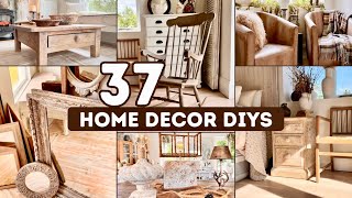 37 DIY HOME DECOR THRIFT FLIPS • HIGH END AFFORDABLE DECORATING IDEAS [upl. by Ahsema133]