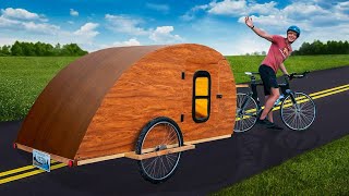 Building a Camper for my Bike Start to Finish [upl. by Asek]