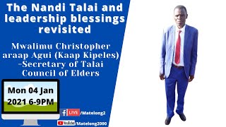 TalaiQuestion WilliamRuto Conversation with Talai Council of Elders Secretary Christopher Agui [upl. by Meraree]